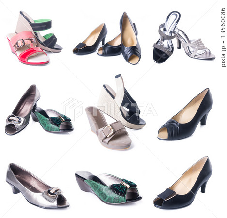 shoe. woman shoe colleection on a background shoe. woman shoe colleection on a background 13560086