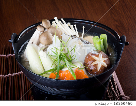 japanese cuisine. hot pot on the background japanese cuisine. hot pot on the background 13560460
