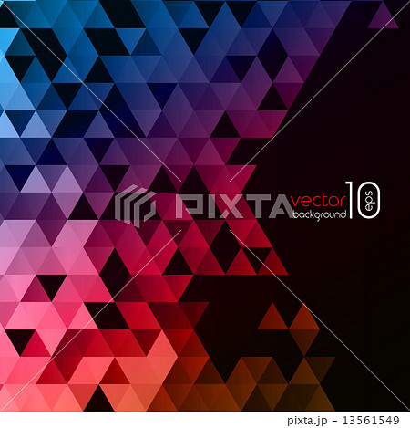 Abstract polygonal triangles poster. 13561549