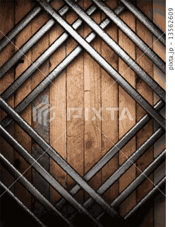 metal and wood background 13562609