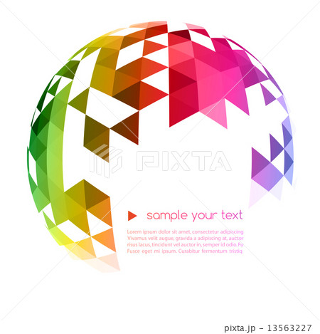 Abstract colorful geometric background 13563227