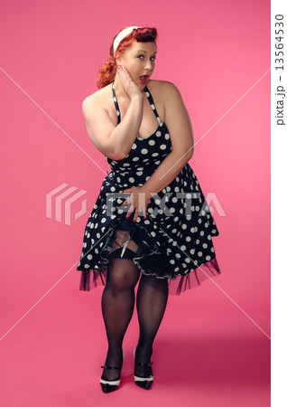 Pin-up woman 13564530