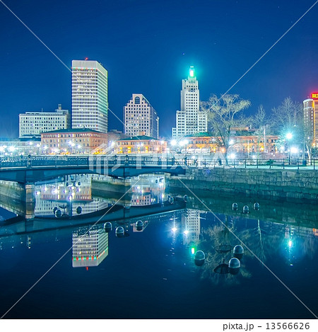 providence Rhode Island from the far side of the waterfront 13566626