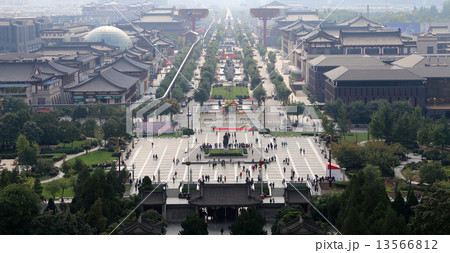 View of the city of Xian (Sian, Xi'an), Shaanxi province, China 13566812