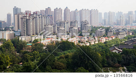 View of the city of Xian (Sian, Xi'an), Shaanxi province, China 13566816