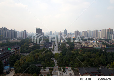 View of the city of Xian (Sian, Xi'an), Shaanxi province, China 13566820
