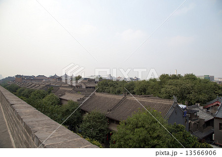 View of the city of Xian (Sian, Xi'an), Shaanxi province, China View of the city of Xian (Sian, Xi'an), Shaanxi province, China 13566906
