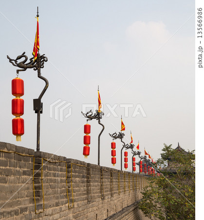 Fortifications of Xian (Sian, Xi'an) , China 13566986