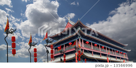 Fortifications of Xian (Sian, Xi'an) , China 13566996