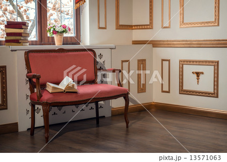 Classic interior with barocco couch Classic interior with barocco couch 13571063