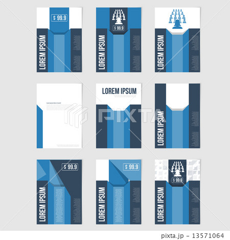 Flyer template back and front design. 13571064