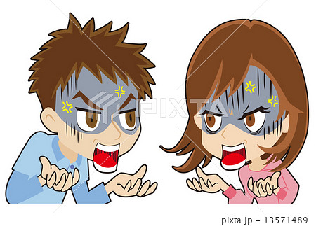 口喧嘩する若いカップル 13571489