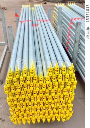 Stack of scaffolding Stack of scaffolding 13571813