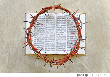 crown of thorns on the Bible crown of thorns on the Bible 13573238