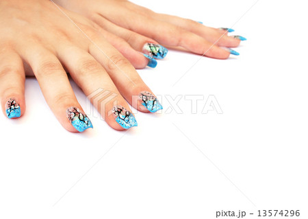 Hands with nail art Hands with nail art 13574296