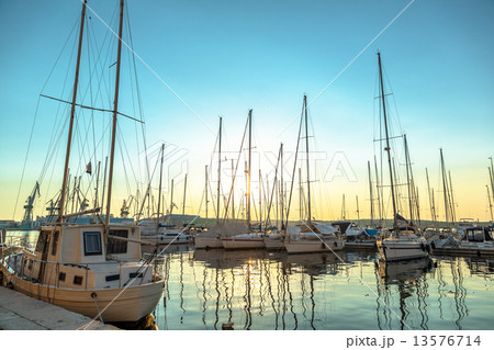 Port in the sunset Port in the sunset 13576714