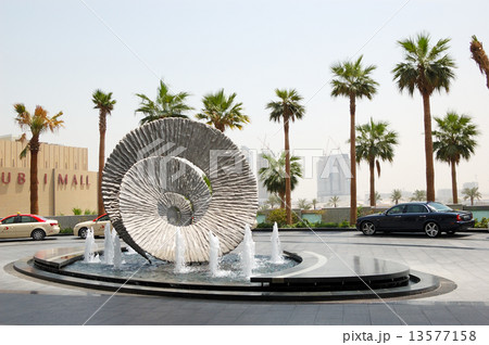The fountains and waiting area of the Address Downtown Burj Dubai hotel, United Arab Emirates   The fountains and waiting area of the Address Downtown Burj Dubai hotel, United Arab Emirates   13577158