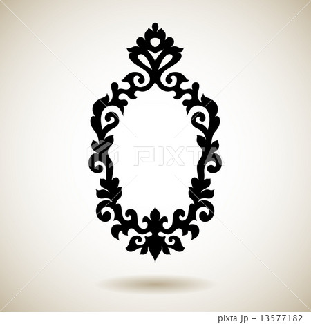 Tribal reflected black tattooed frame Tribal reflected black tattooed frame 13577182