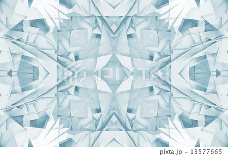 Square digital geometric 3d kaleidoscope pattern 13577665