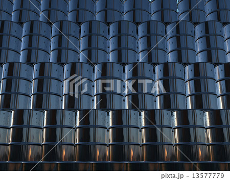 Black oil barrels wall Black oil barrels wall 13577779