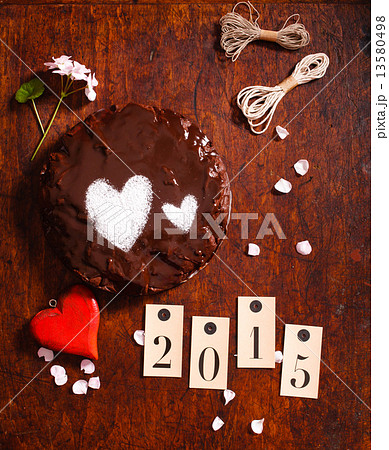 chocolate cake for valentine's day 13580498