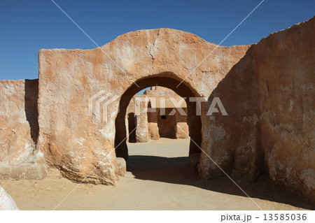 Abandoned decorations for shooting Star Wars movie Abandoned decorations for shooting Star Wars movie 13585036