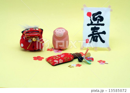 年賀状素材 年賀状素材 13585072
