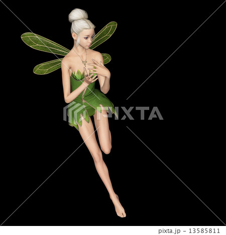 ポーズする 妖精 フェアリー 3DCGイラスト素材 ポーズする 妖精 フェアリー 3DCGイラスト素材 13585811