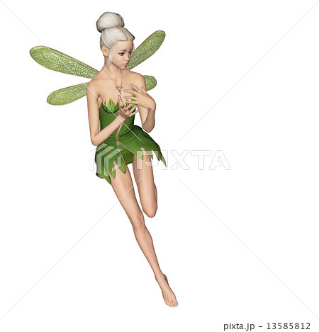 ポーズする 妖精 フェアリー 3DCGイラスト素材 ポーズする 妖精 フェアリー 3DCGイラスト素材 13585812