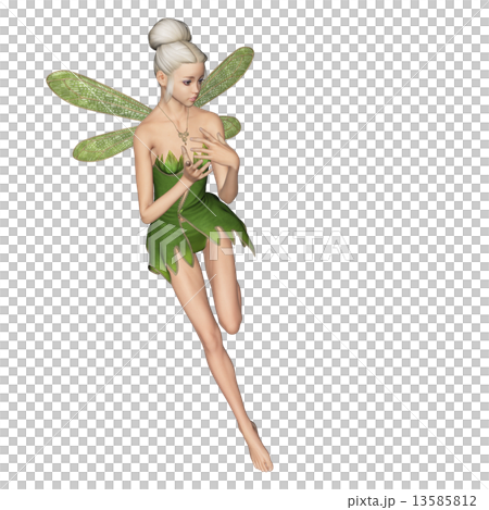 ポーズする 妖精 フェアリー 3DCGイラスト素材 ポーズする 妖精 フェアリー 3DCGイラスト素材 13585812