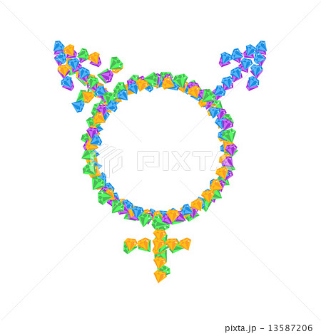 Transgender symbol icons 13587206