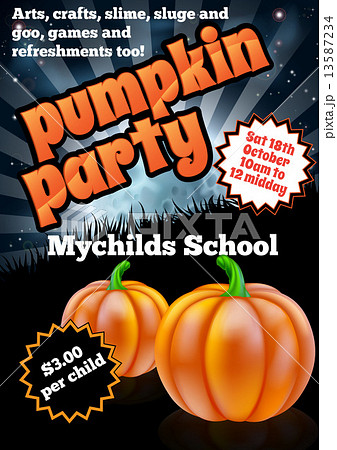 Halloween Pumpkin Party Flier Halloween Pumpkin Party Flier 13587234