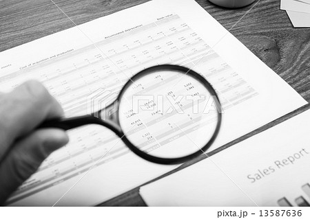 Businessman checking a report Businessman checking a report 13587636