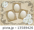 Grunge frame with roses   13589426