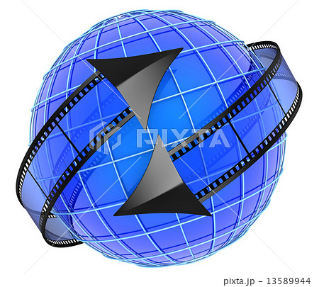 Films orbiting around globe 13589944