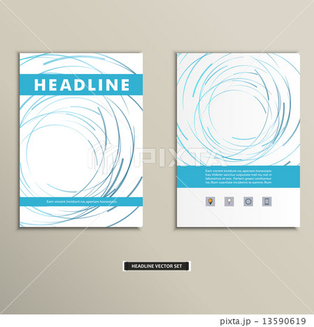 Book cover with abstract colored lines and circles Book cover with abstract colored lines and circles 13590619