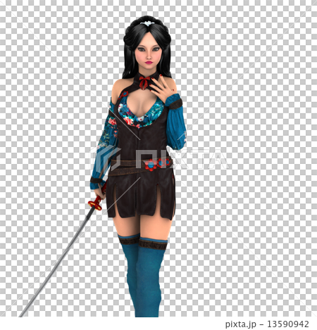 Female swordsman Female swordsman 13590942