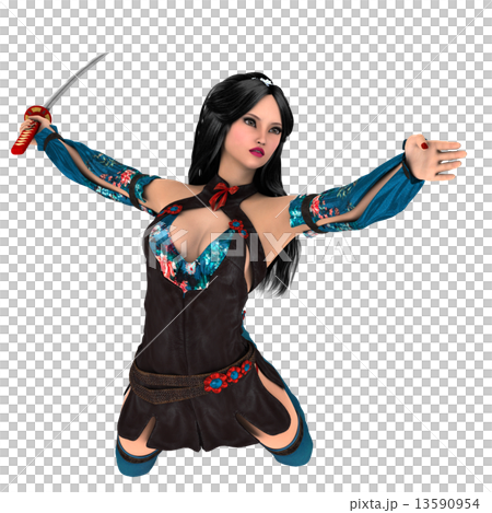 Female swordsman Female swordsman 13590954