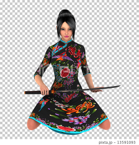 Female swordsman 13591093
