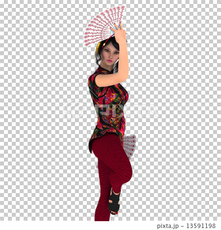 一個為粉絲跳舞的女人 一個為粉絲跳舞的女人 13591198