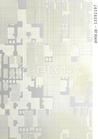 白い金属のアート 13592197