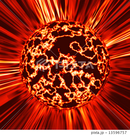 惑星爆発のイラスト素材