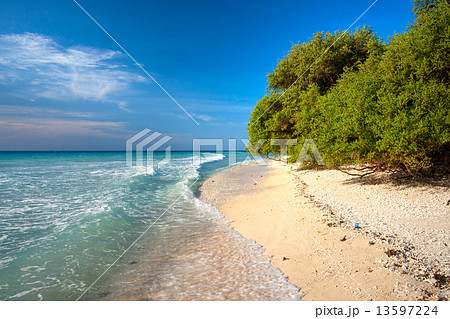 Beautiful sea at Gili Meno, Indonesia. 13597224