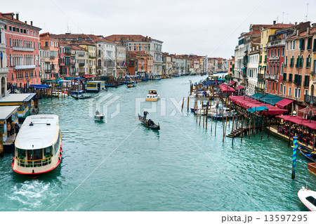 Venice, View from Rialto Bridge. Venice, View from Rialto Bridge. 13597295