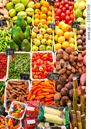 Fruit market in Barcelona, Spain 13597306