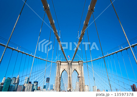 Brooklyn bridge, New York City. USA. 13597378