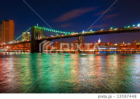 Brooklyn bridge, New York City. 13597448