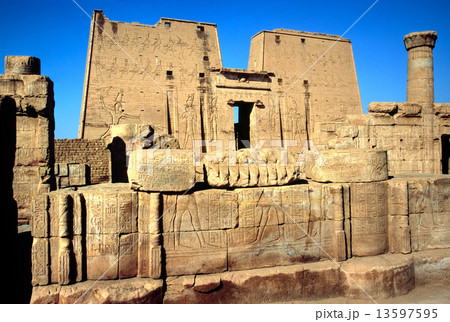 The temple of Horus, Edfu, Egypt. 13597595