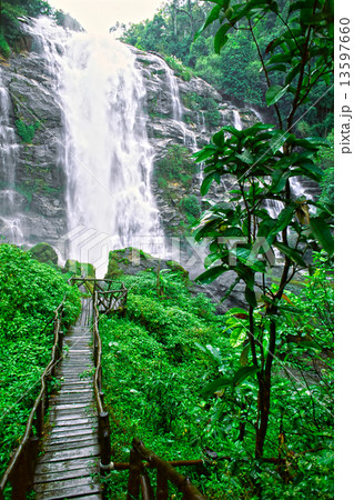 Waterfall in north thailand. 13597660