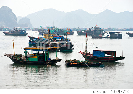 Halong Bay, Vietnam. Unesco World Heritage Site. 13597710